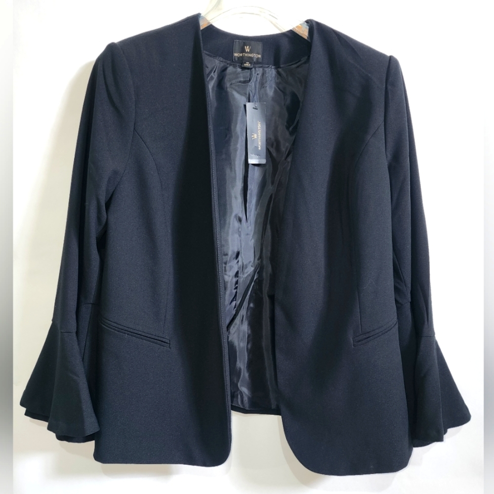 Womens Worthington suit jacket size XL, black, new with tags